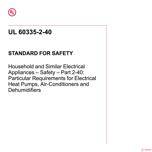 UL 60335-2-40 PDF UL 60335-2-40 PDF